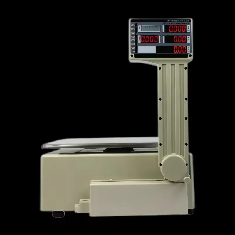！@AIDA ACS-S100 Platform Scale Barcode Printing Rugged Design 30kg Capacity OEM Flexible Software Management Simplified Weighing