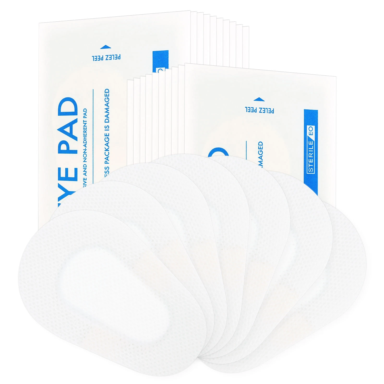 

20pcs Non-woven Eye Patches Self-adhesive Comfortable Disposable Wound Dressings Post Surgery Eye Pad Stickers