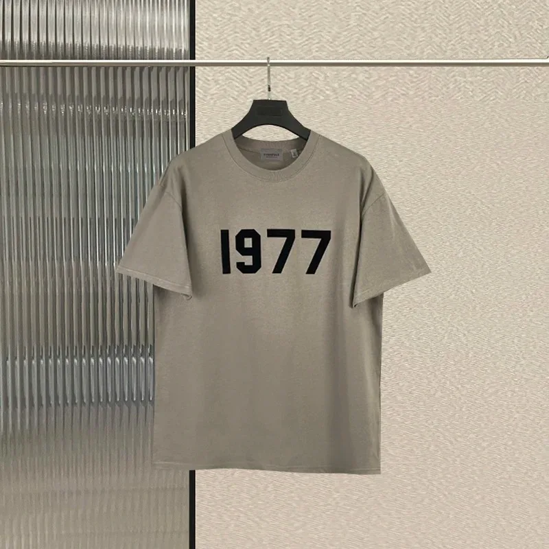 1977 رياضة قصيرة الأكمام بلوزات على الموضة تي شيرت الهيب هوب للجنسين 100% تي شيرتات قطن 2024 جديد الجولة الرقبة ملابس للرجال S-4XL #4