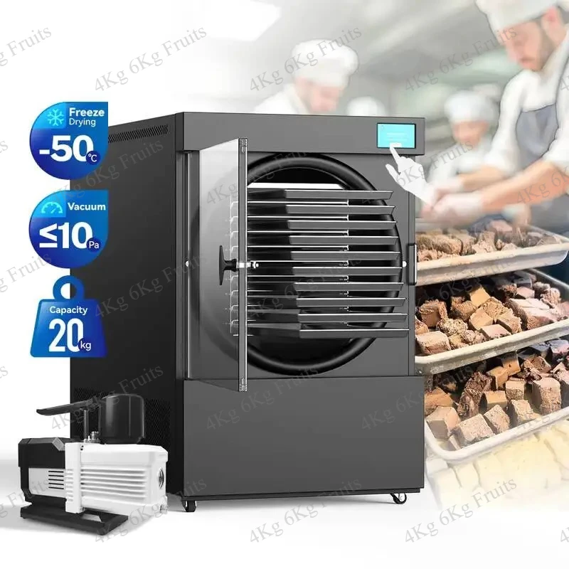 Vegetables Meats Compact Home Vacuum Freeze Drying Lyophilizer Liofilizador Machine with Digital Control