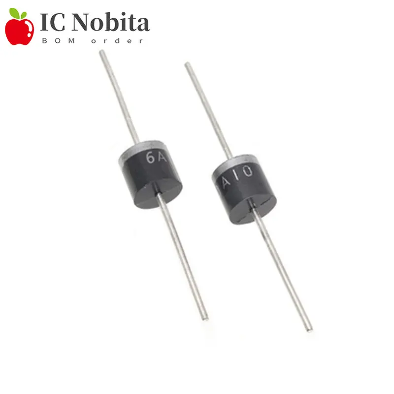 10PCS 10A10 6A10 20A10 6A 10A 20A 1000V Electrical Axial Rectifier Diode R-6 DIP New