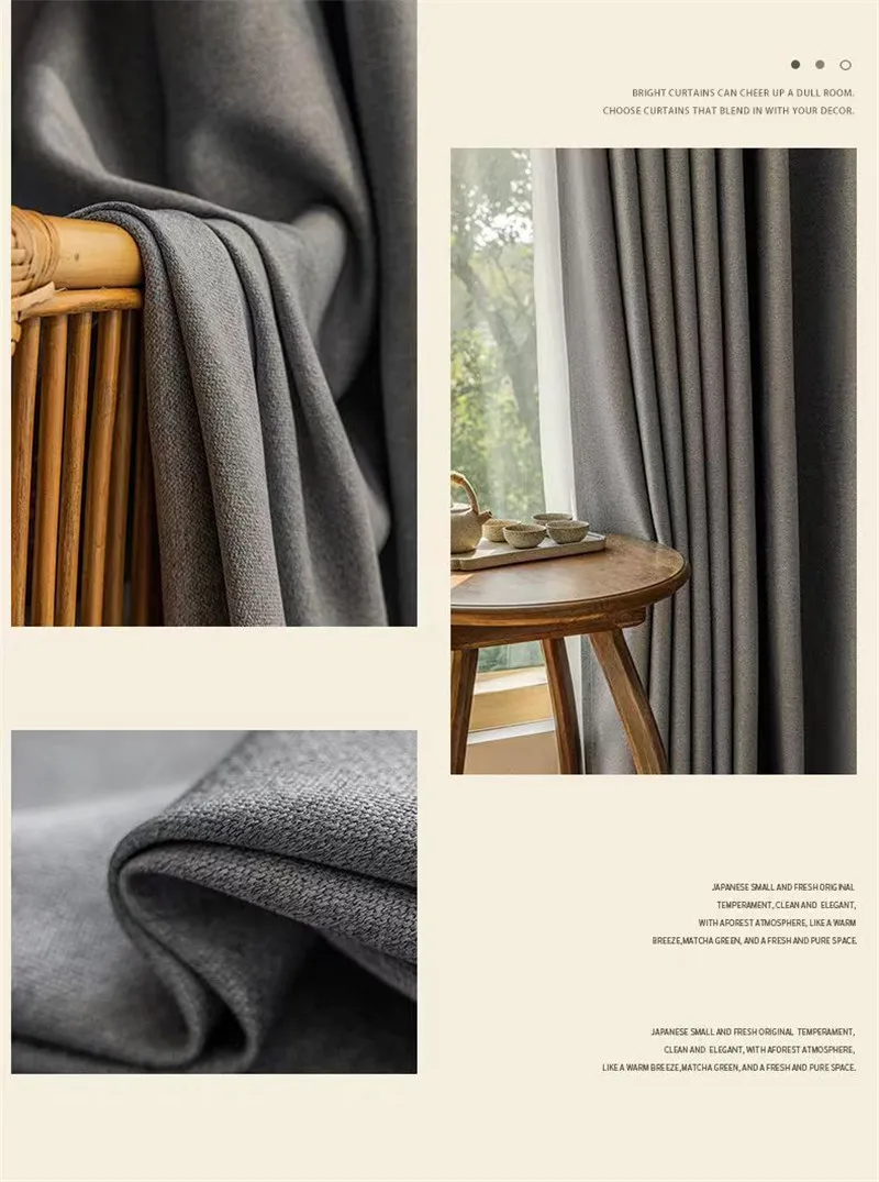310 cm Höhe 75–90 % Verdunkelungsvorhänge für Wohnzimmer, einfarbig, passender Klang, reduziert Beige, Schlafzimmervorhänge nach Maß – Detail 11