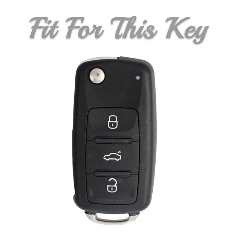 For Volkswagen VW Tiguan Beetle Caddy T5 Up Eos Polo Golf Passat Skoda Octavia Seat Leon Altea TPU Car Flip Key Case Cover Shell