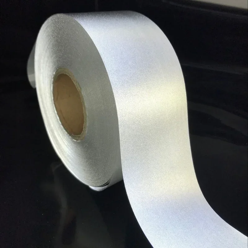 DIY Sewing Reflection Strap Warning Safety Use For Garment Vest Bag, Silver Reflective Fabric