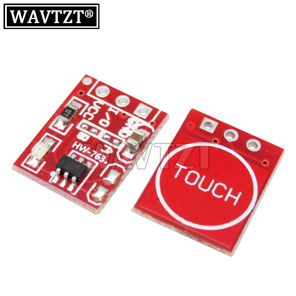 WAVTZT 10PCS/LOT TTP223 Touch Button Module Capacitor Type Single Channel Self Locking Touch Switch Sensor TTP223-BA6 SOP23-6