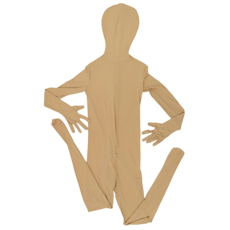 

Женский прозрачный комбинезон-боди из ледяного шелка с молнией в промежности, костюм-зентай, боди-стринг, пижама с закрытыми ногами