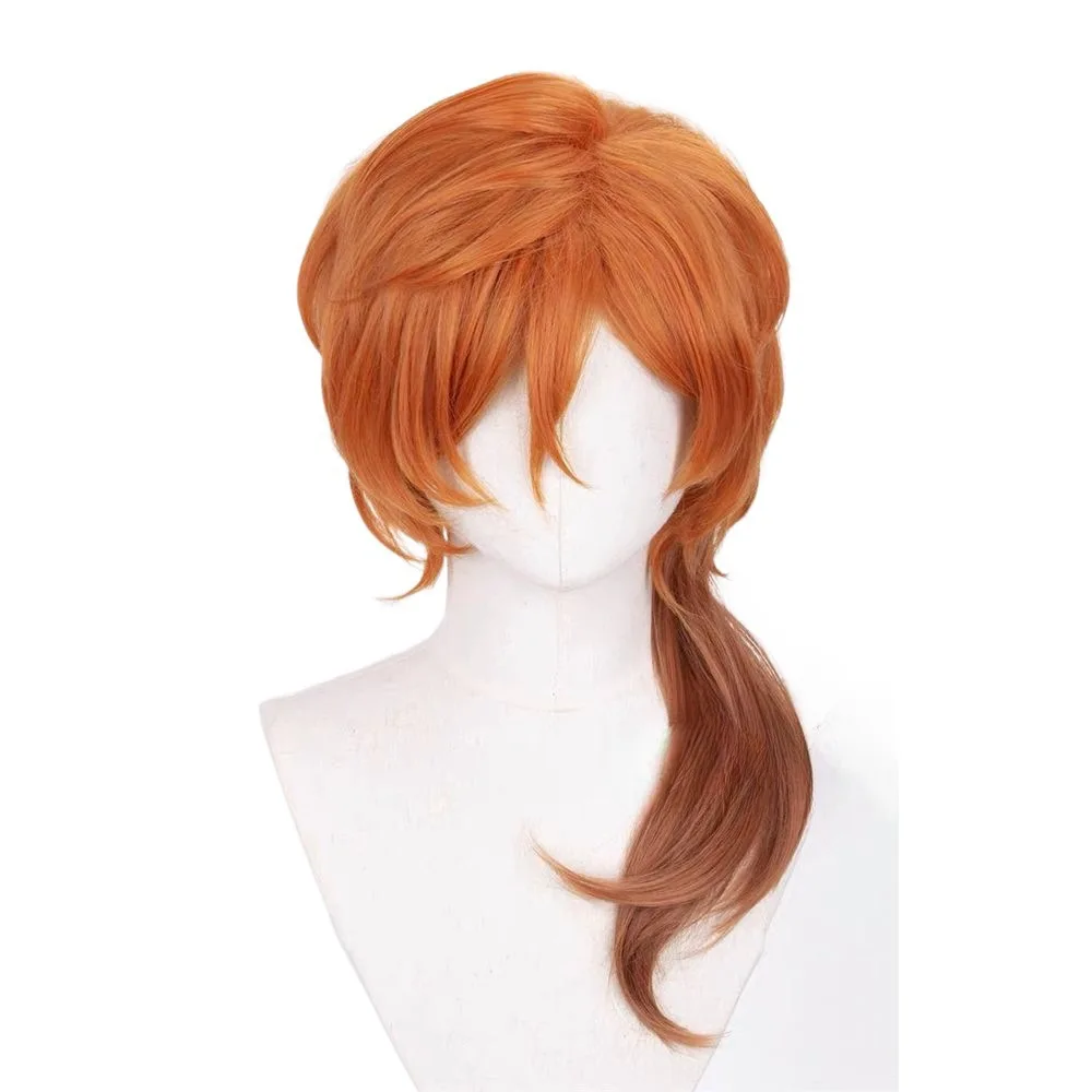 Chūyuan Chūya, Bungo Stray Dogs, peluca de cosplay, peinado superior desordenado estilizado