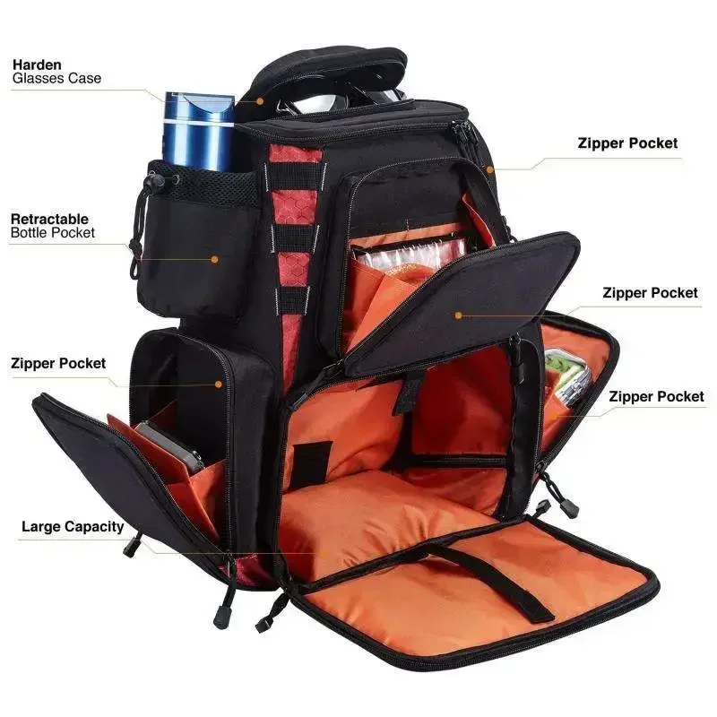 Waterproof Fishing Tackle Bag Fishing Tackle Storage Backpack for Fishing Lure Box