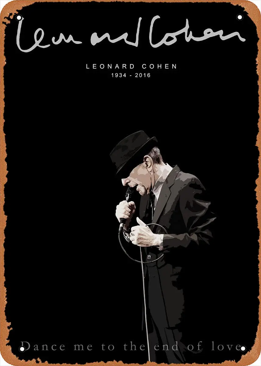 Metal Music Poster - Music Leonard Cohen - 8