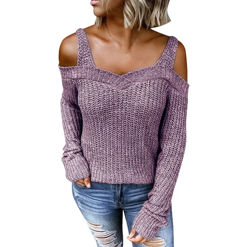 เสื้อสเวตเตอร์ถักปิดไหล่