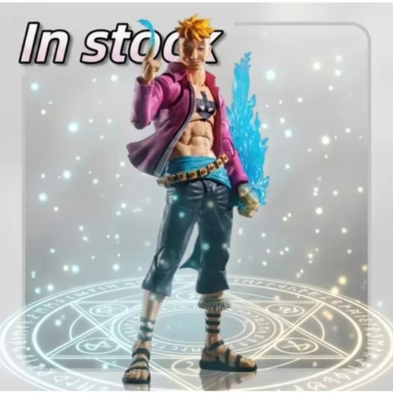 [In Stock] Bandai One Piece SHF Marco Marineford Summit Battle Action Figure Anime Model Toy - view 4