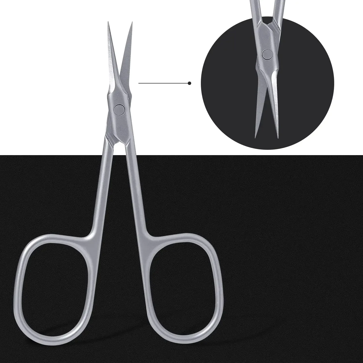 Forbici per cuticole forbici a lama curva dritta per unghie sopracciglia ciglia Manicure Pedicure strumenti per unghie per la cura della bellezza