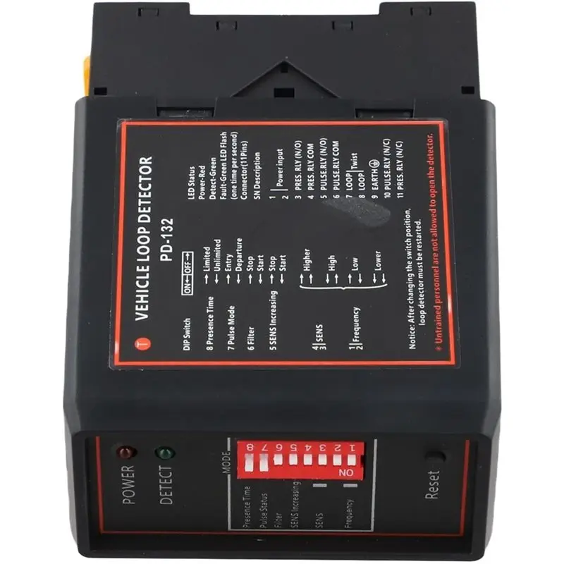 A98T 2X Inductive Loop Detector, PD-132 Single Vehicle Sensor Module For Automatic Door And Parking Access Control 220V