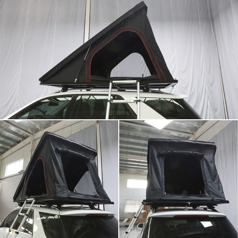 1-3 Person Light Shell Camping Outdoor Car Rooftop Tent Triangle Type of Car Roof Top Tent