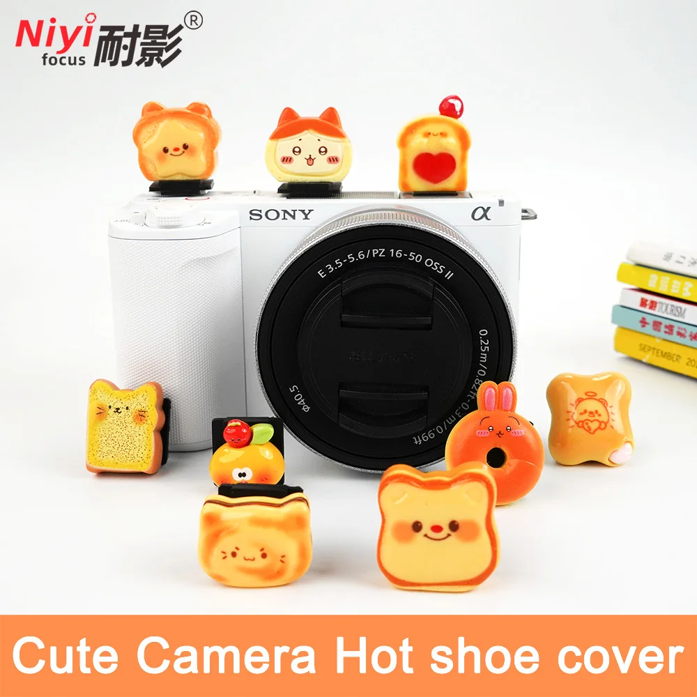 Cartoon Stereo Camera Hot Shoe Cover Protection Dustproof for Canon Fujifilm Nikon Sony ZXE10 Cold Shoe Caps Camera Accessories