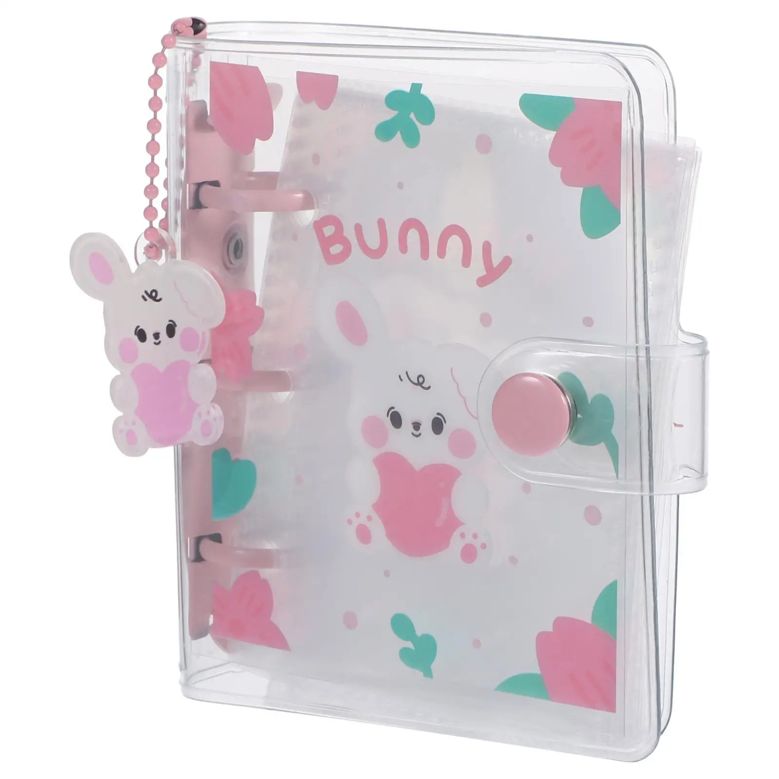 PVC Cartoon Scrapbook Photo Album Cute Photocard Binder 3 Hole Loose Leaf Booklet Small Picture Card Holder Collection