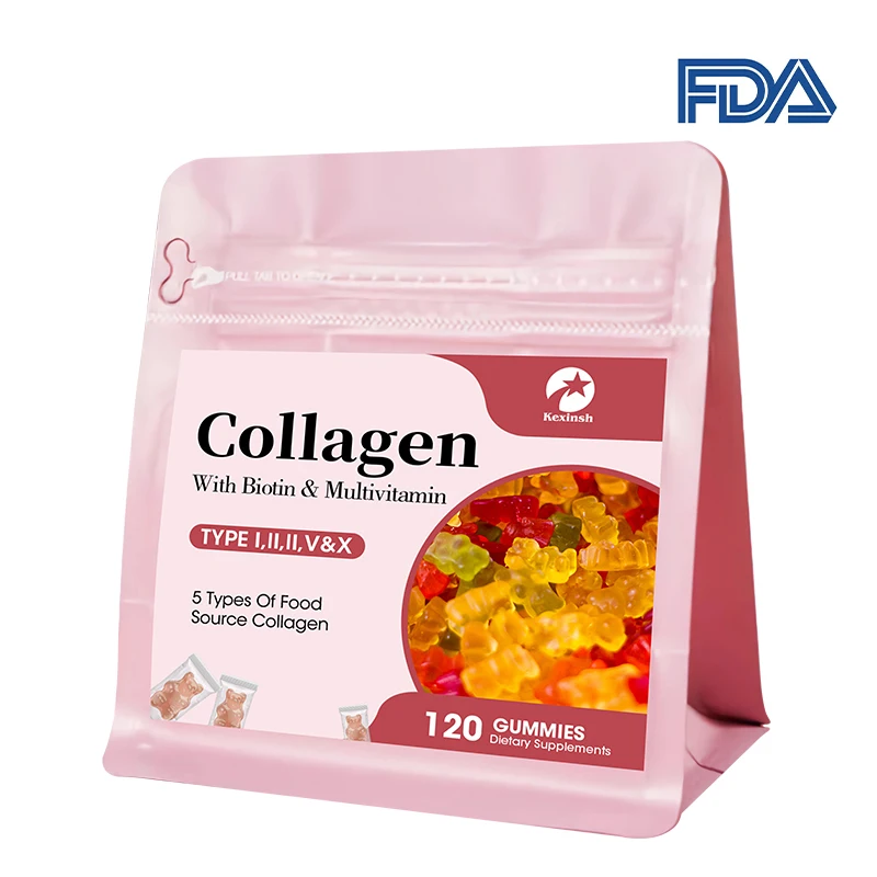 Kexinsh Collagen Gummies Joint, Cartilage and Body Health Vitamin C Collagen Biotin Beauty Nourish Hair & Skin Beauty Health