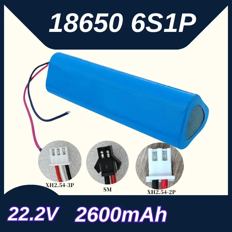 

22,2 В 2600 мАч 18650-6S1P для фасциального пистолета Массажный пистолет Тренажеры для расслабления мышц Сертификация CE Система защиты