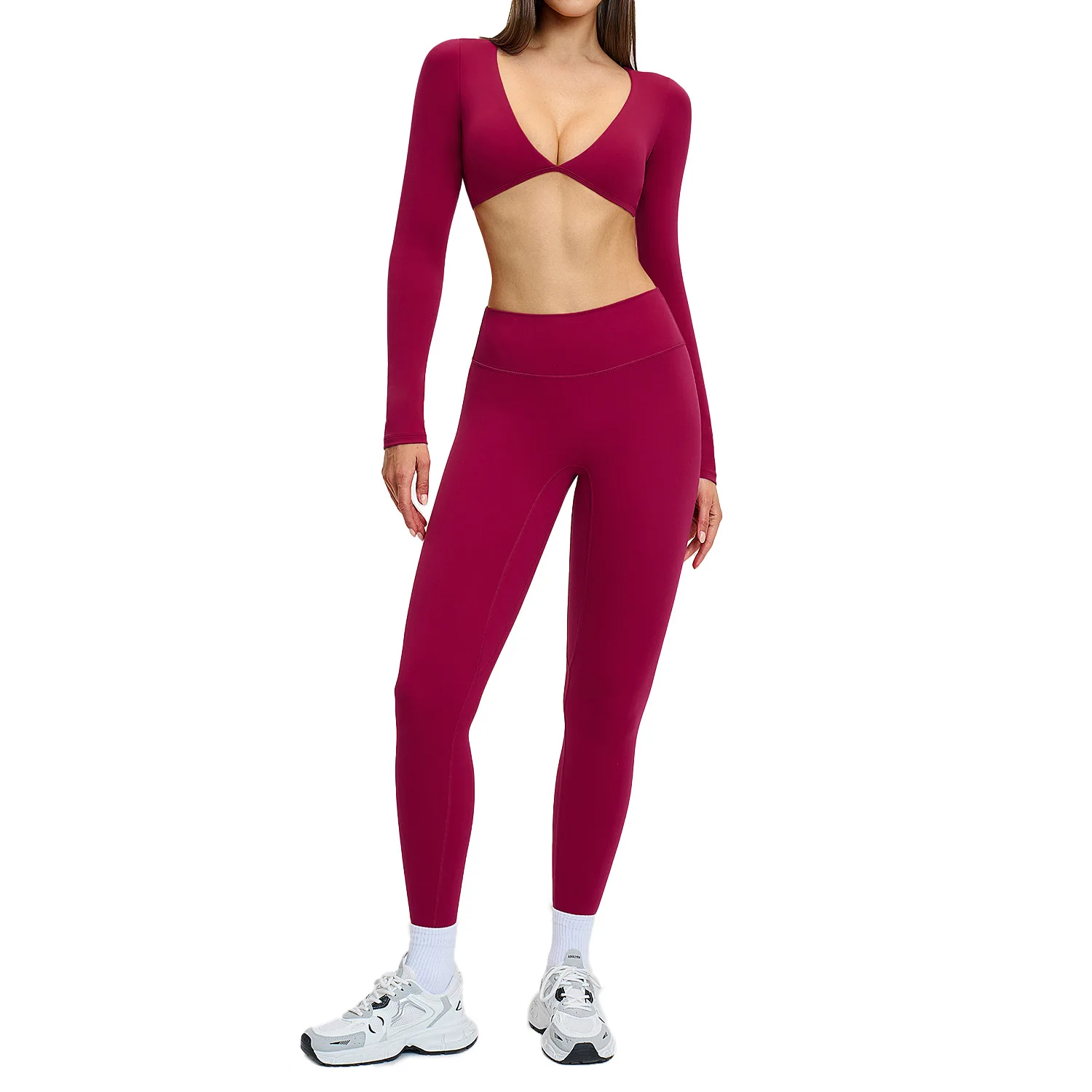 

Набор для йоги Maxdutti Shaving Micro La Yoga, европейский и американский спортивный комплект для бега и фитнеса, комплект для йоги с подвеской на шею для красоты и растяжки спины