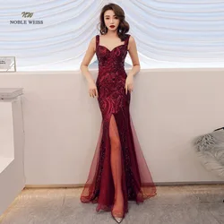 Prom Dresses 2024 Sweetheart Prom Dress Sexy Sequin Vestidos De Gala Zipper Back Mermaid Floor Length Prom Gown Customized