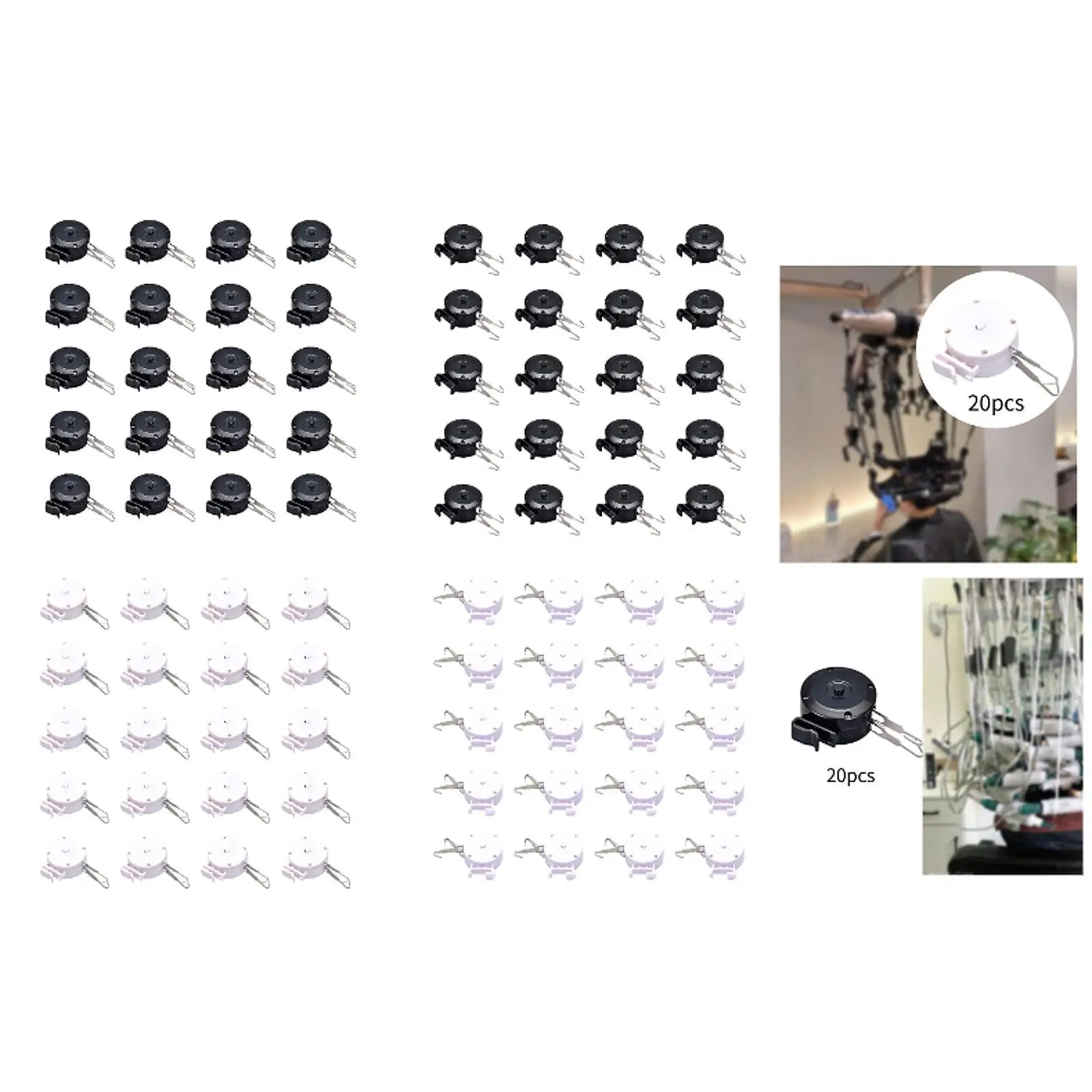 

20Pcs Digital Perm Machine Pull Wire Box Wire Hanging Hook Hair Curling Machine