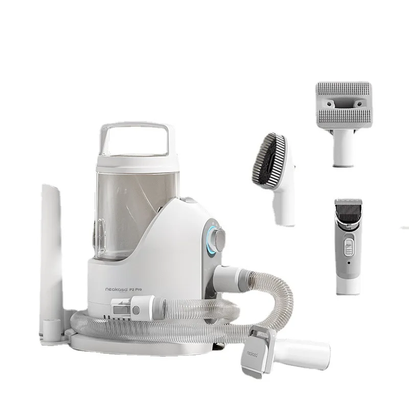 New Designer Pet Hair Beauty Tools 5-in-1 Set Multi-functional Pet Vacuum Grooming Kit Pet Vacuum Cleaner