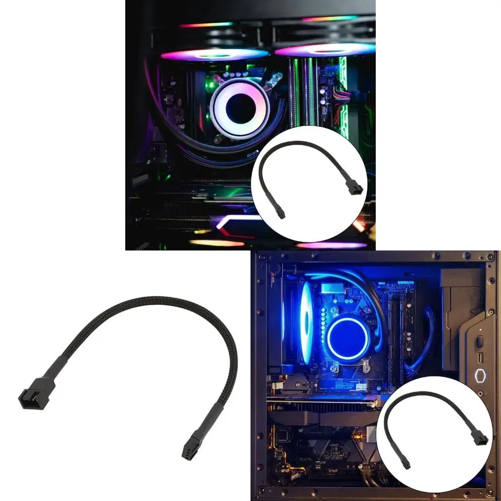 

4Pin PWM Fan Power Supply Extension Cable 1 to 1 2 3 Splitter PC Case Internal Motherboards Fan Power Cable