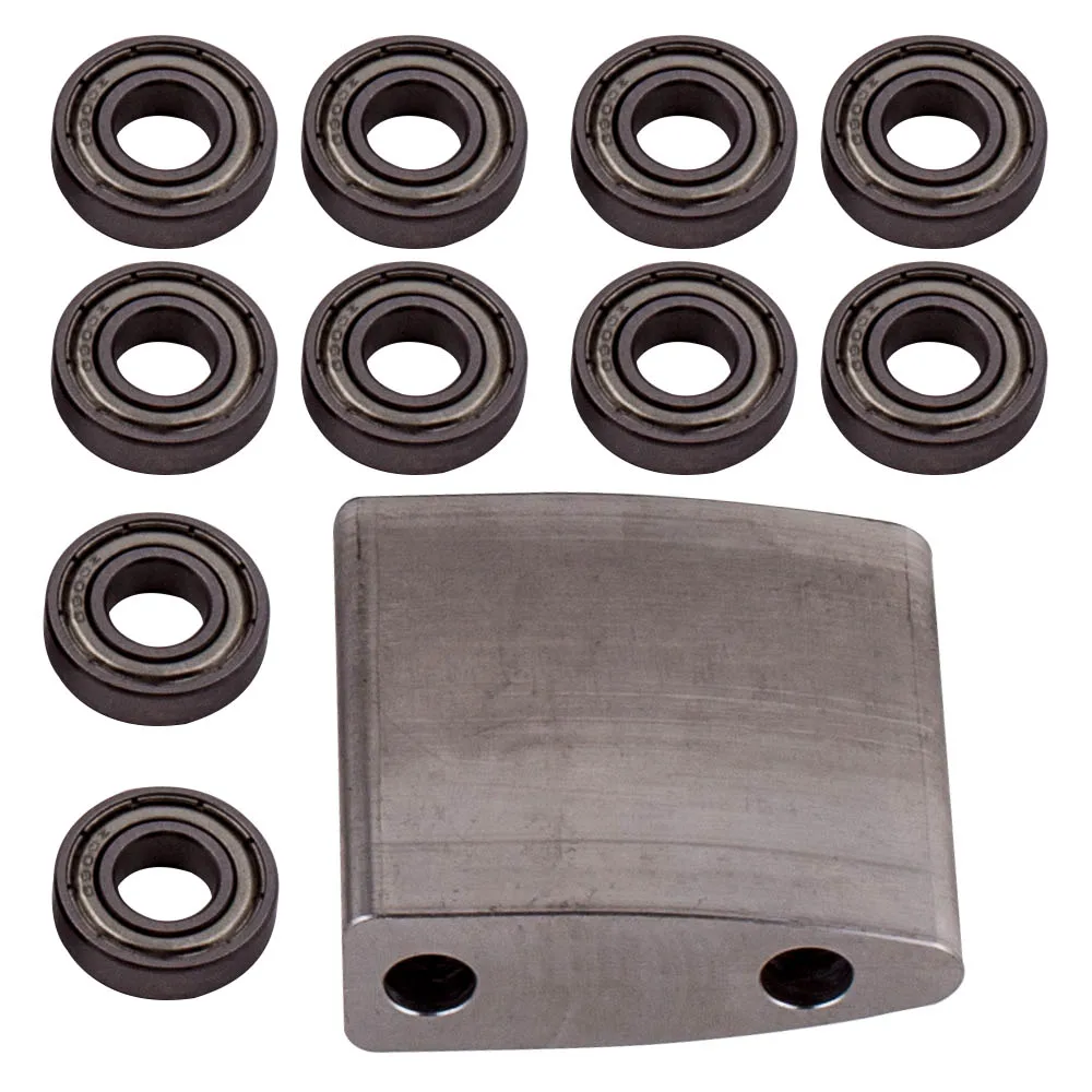 Kleiner Radhalter aus Stahl für 2x72 Bandschleifer-Werkzeugarme + 5 kleine Räder – Detail 6