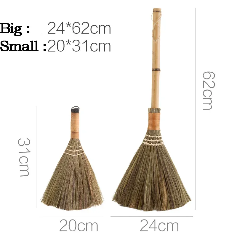 Wood Floor Sweeping Broom Soft Hair Fur Household Floor Cleaning Tools Manual Archaize Broom Sweeper