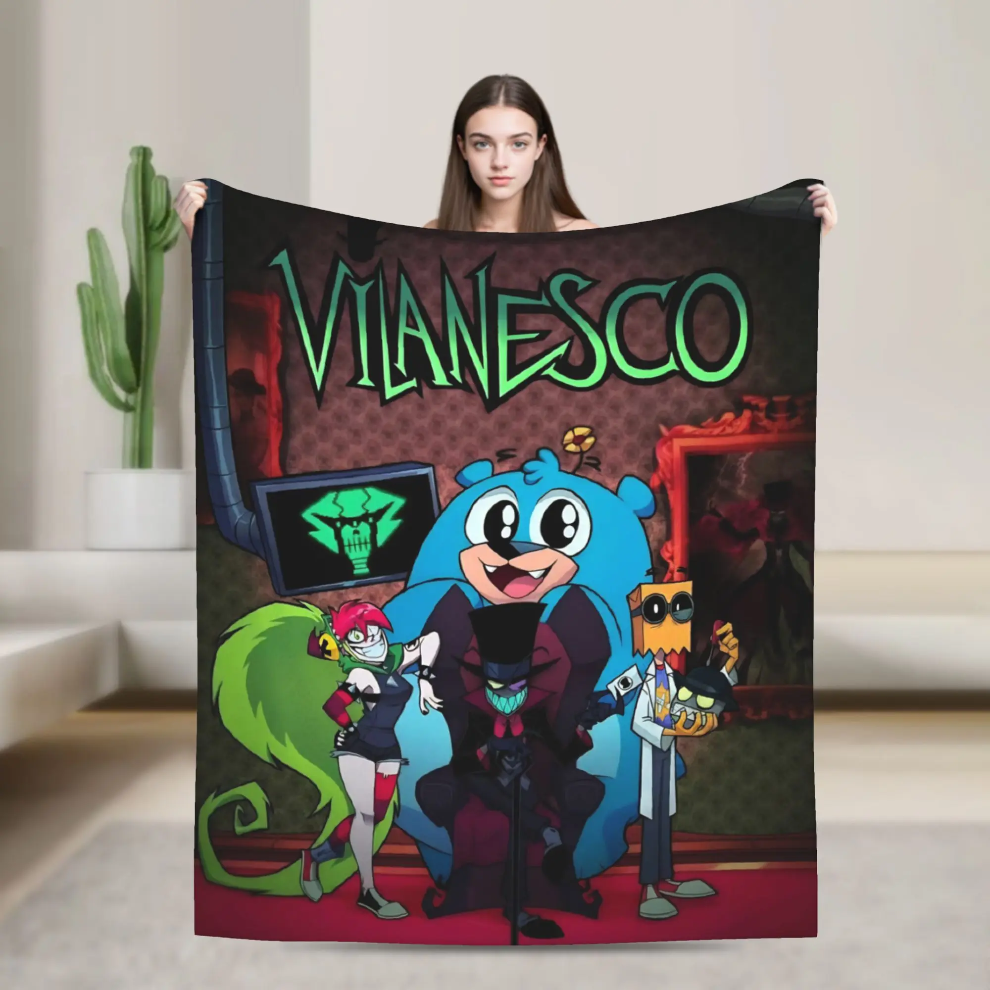 Villainous Comdy Blanket Multi-size Warm Cozy Fluffy  Throw Blankets for Couch Sofa and Bed