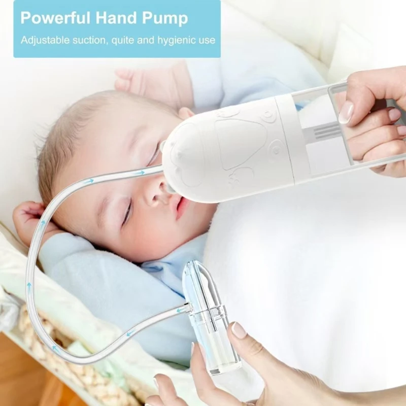 Infant Nose Suction Device, Portable Nasal Aspirator with Gentle Round Nozzle Tip Easy Operate for Congestion Relief