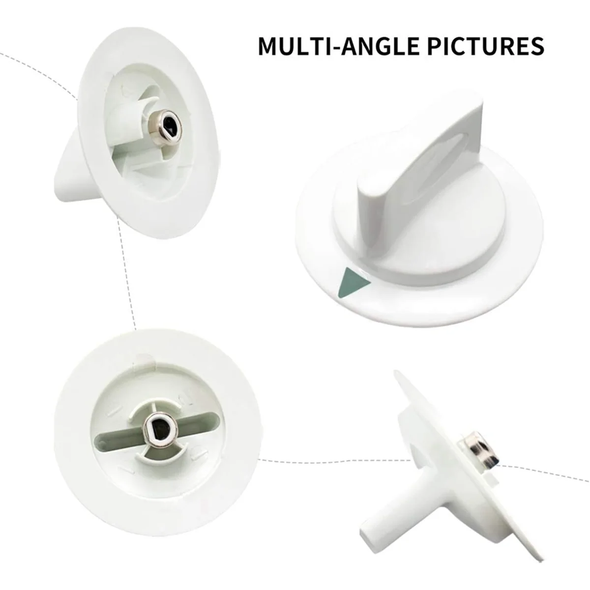 WE1M652 Manopola timer asciugatrice con protezione in metallo rinforzato per asciugatrice GE Hot-Point - Sostituisce AP 3995164   PS 1482196