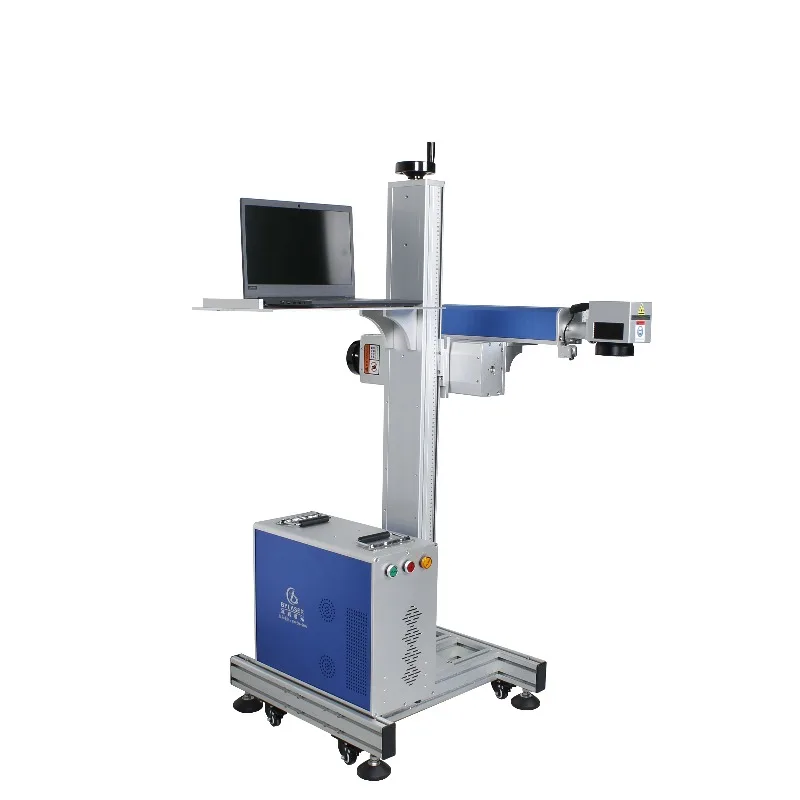 202530w Metal Logo Qr Code Accessories Name Serial Number Marking Fiber Printer
