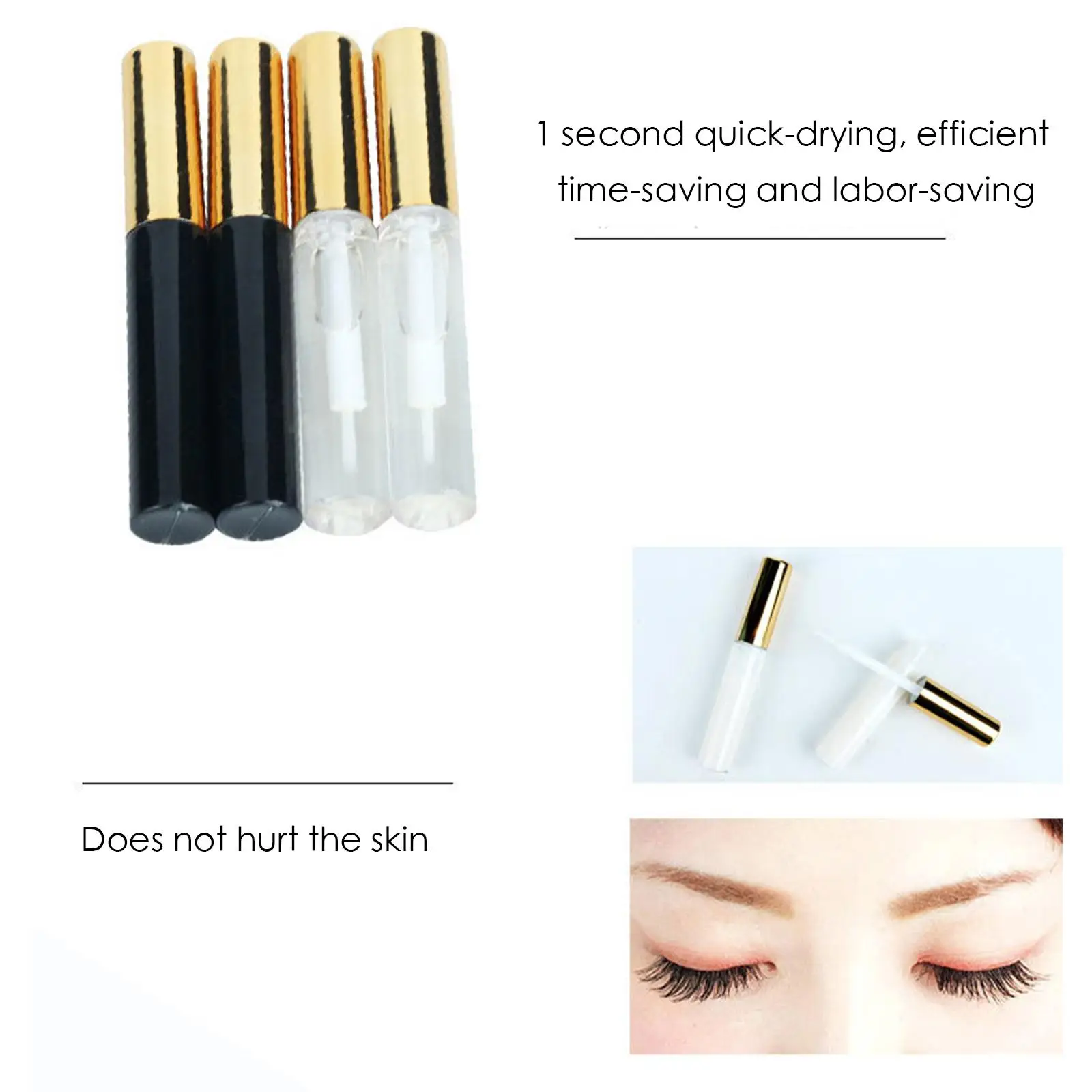 5ml Eyelash Glue Quick Dry Waterproof Long-lasting Adhesive Clear Lash Makeup Eyelash Eye Tool 0.18 Glue OZ NEW