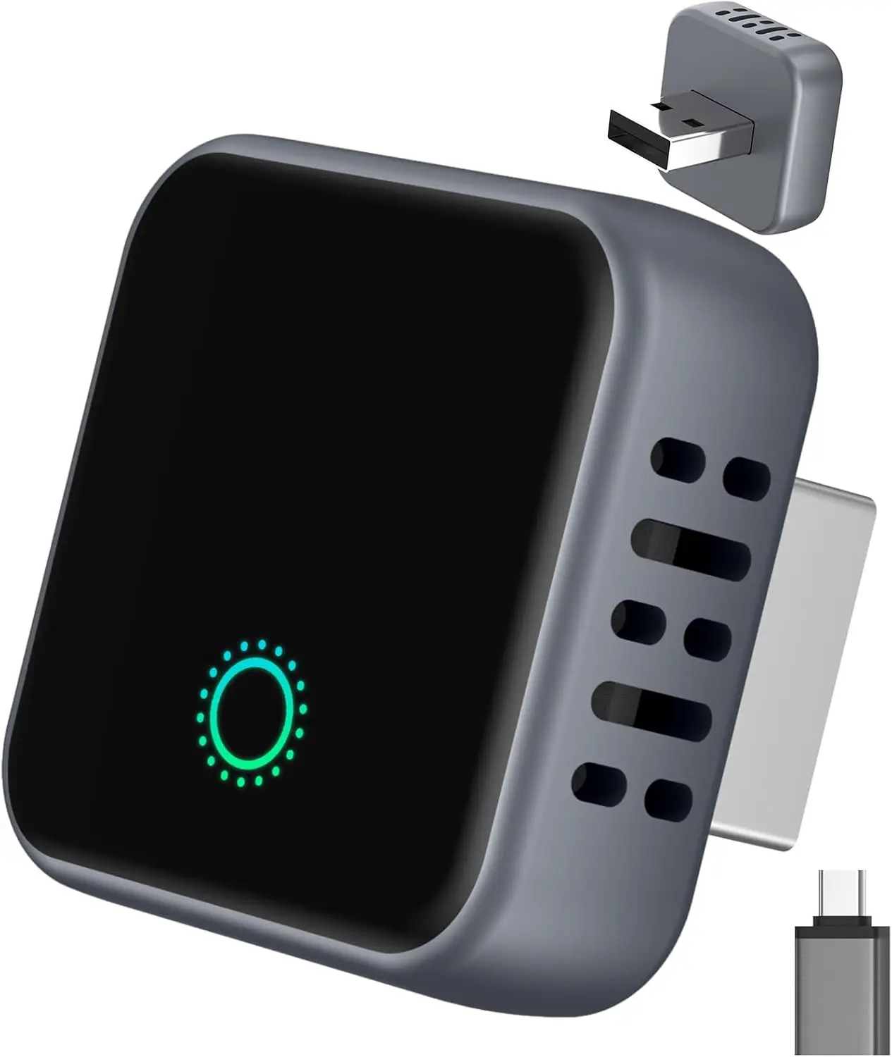 

Беспроводной адаптер Carplay для Apple iPhone iOS 10+, USB/USB-C, миниатюрный дизайн, преобразует проводной Carplay в беспроводной.