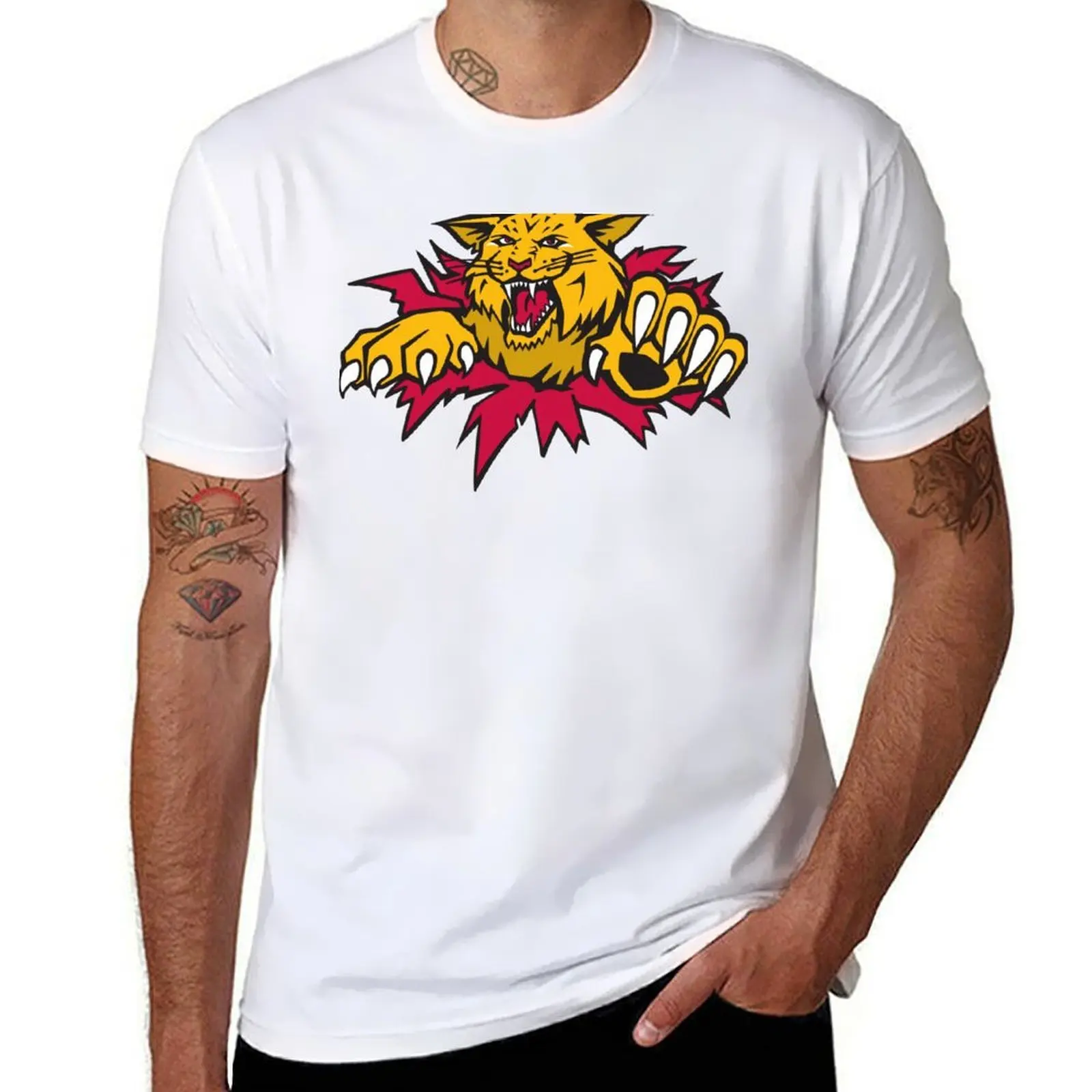 

Moncton Wildcats T-Shirt t shirt man plain t shirts for man slim fit T-Shirt