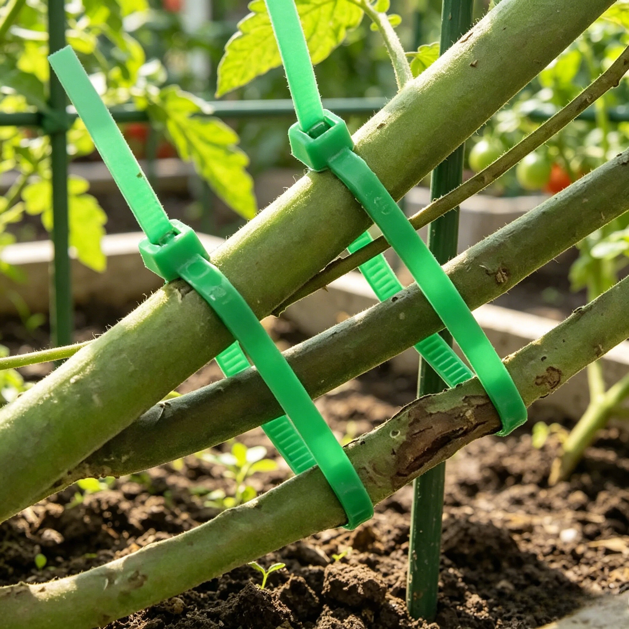 100pcs/set Garden Cable Tie, Plant Wrapping, Plant Fixing, Garden Care, Use Potted Garden Plant Shelf Fixing, Plant Accessories