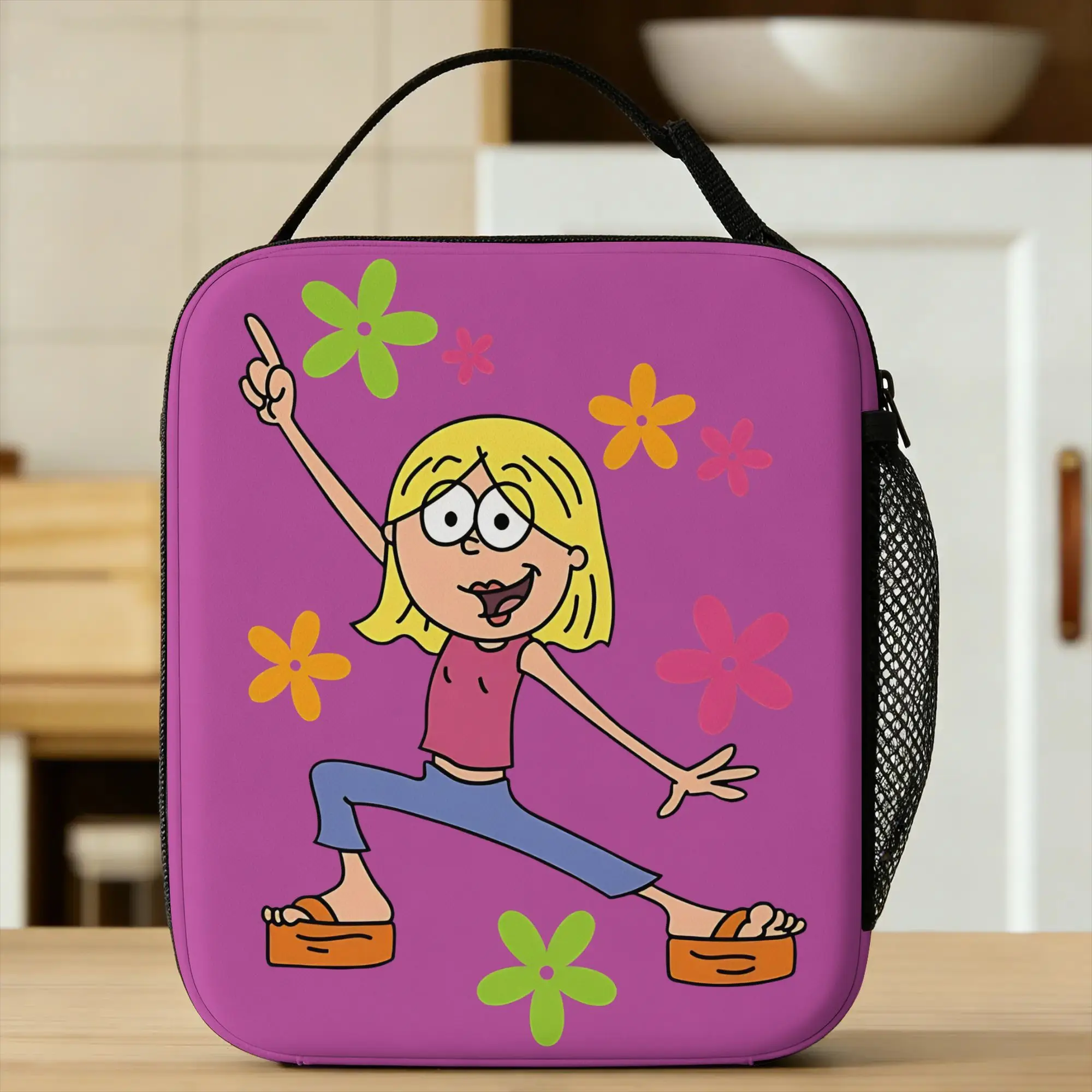 Lizzies Cartoon McGuires Lunch Bag For Child  Designer Lunch Box Casual Picnic Cooler Bag Portable Oxford Thermal Tote Handbags