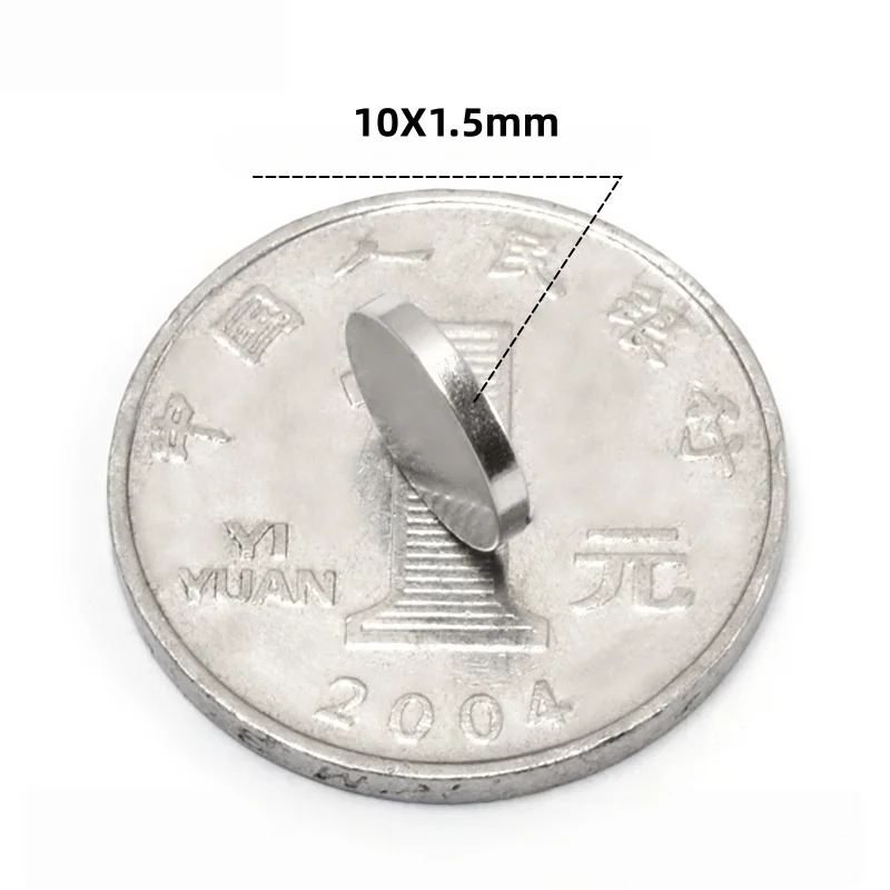 10X1.5mm N35 Neodymium Magnet Strong Rare Earth Permanent Magnet Small Round Magnet for DIY Craft 10mmX1.5mm  10*1.5mm