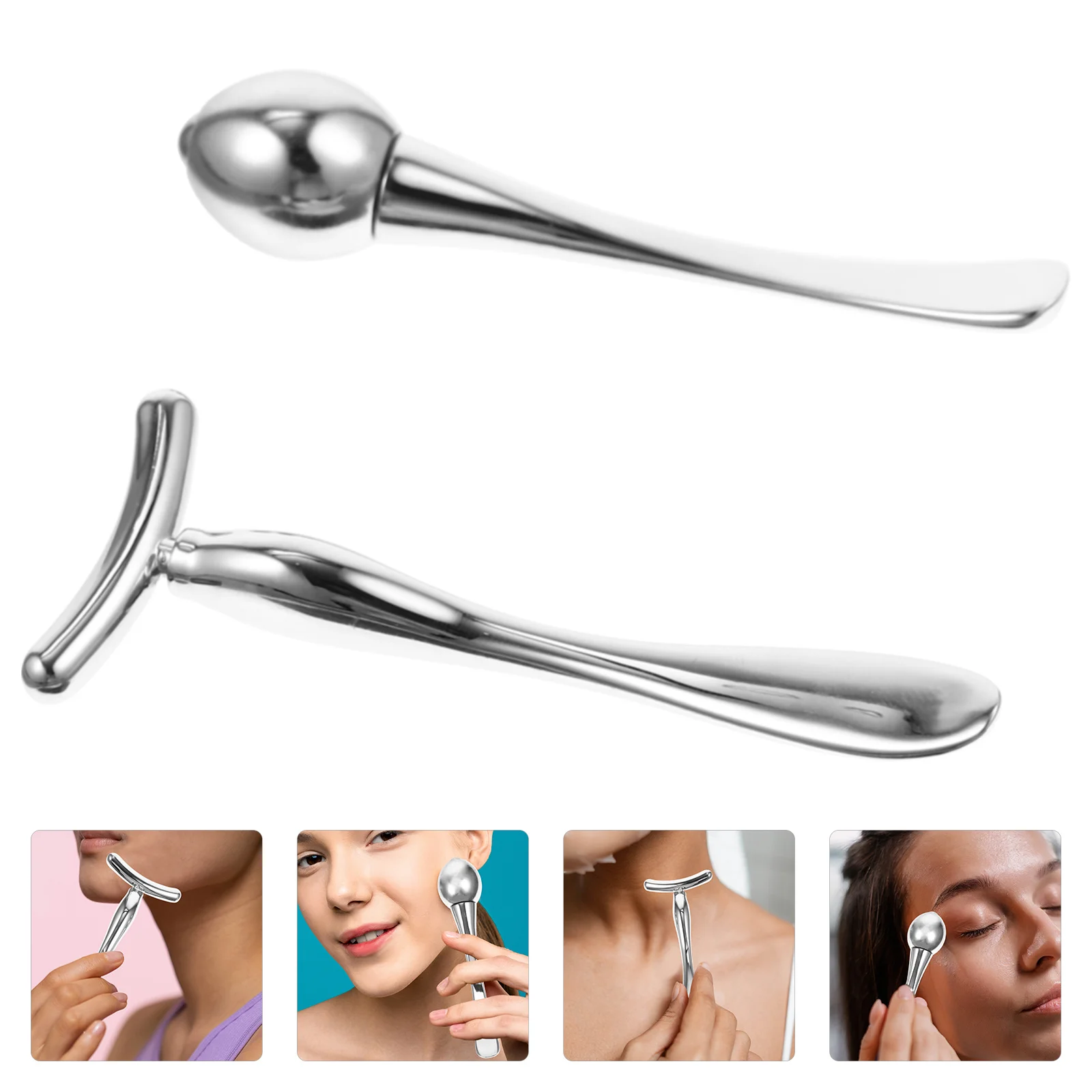 2 قطعة تدليك العين الأسطوانة مريحة قضيب تقليل الظلال الانتفاخ جهاز العناية بالوجه أداة العناية بالبشرة الأسطوانة الاسترخاء مدلك