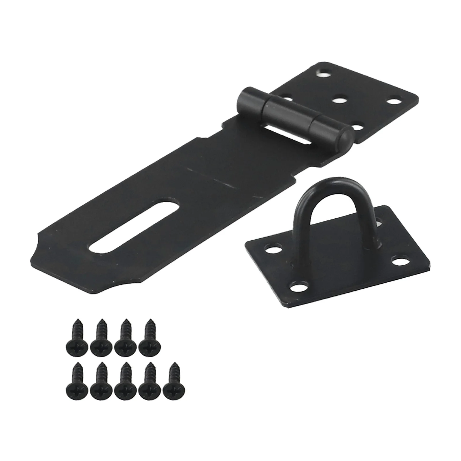 Stainless Steel Door Padlock Hasp System with Thickened 2.0mm Construction for Stable Lock Engagement and Repeated Use