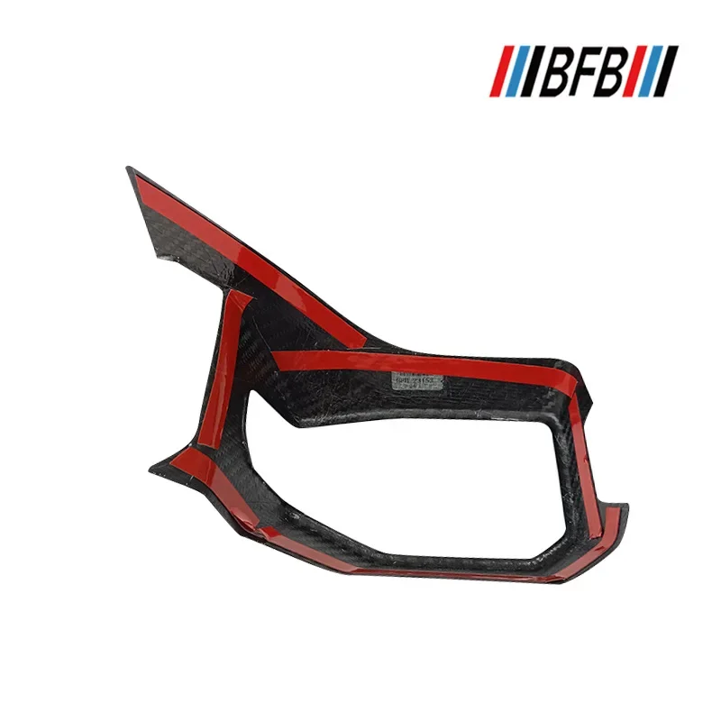 For Ford Mustang Real Dry carbon fiber dashboard left trim instrument air conditioner out of trend panel  modification 24-26
