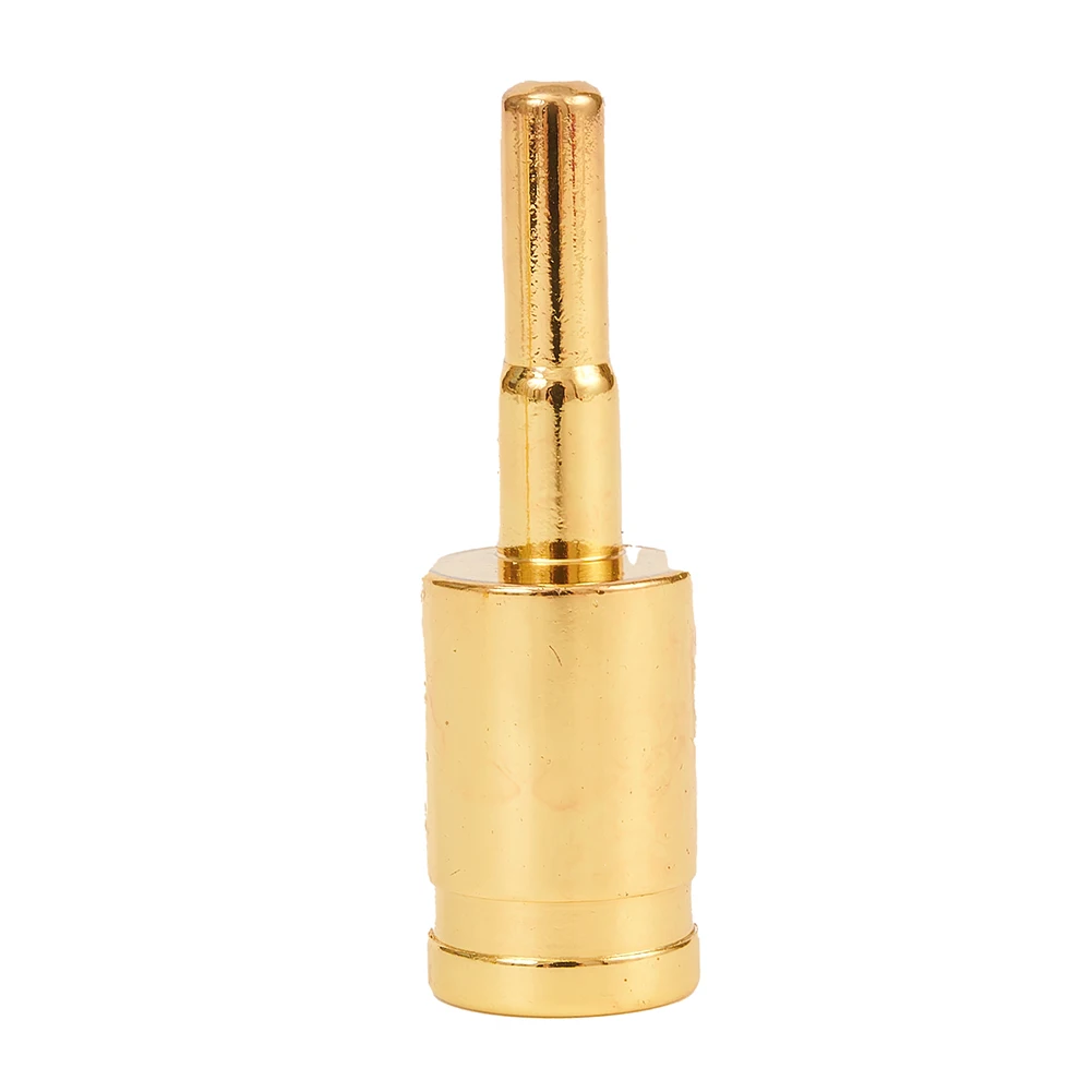 2X  Gold / Silver Car Power Wire Reducer 4G To 8G Amp Input Reducers 4 Gauge Solid Hardened Pin Brand New Car Audio Accessories
