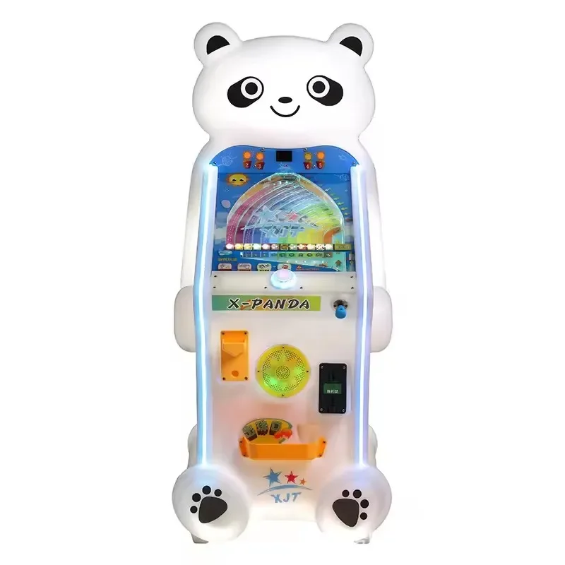 High Quality Wholesale Children's Park Coin Operated Games 6 Balls arcade pinball game mini machine for kids with trackball