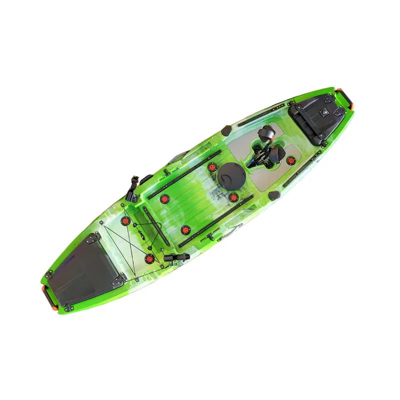 Factory direct supply marine kayak boat plastic fishing kayak pedal kayak with free accessories