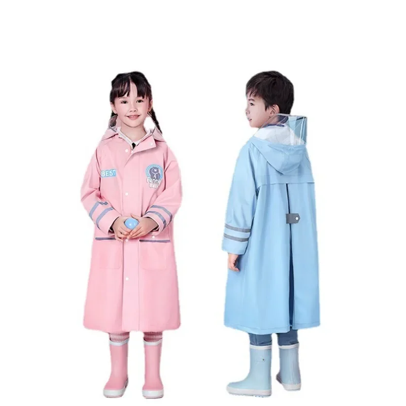 

Children's Raincoat Cartoon Polyester Boys' and Girls' Rain Gear Student Kindergarten Conjoined Baby Children's Poncho