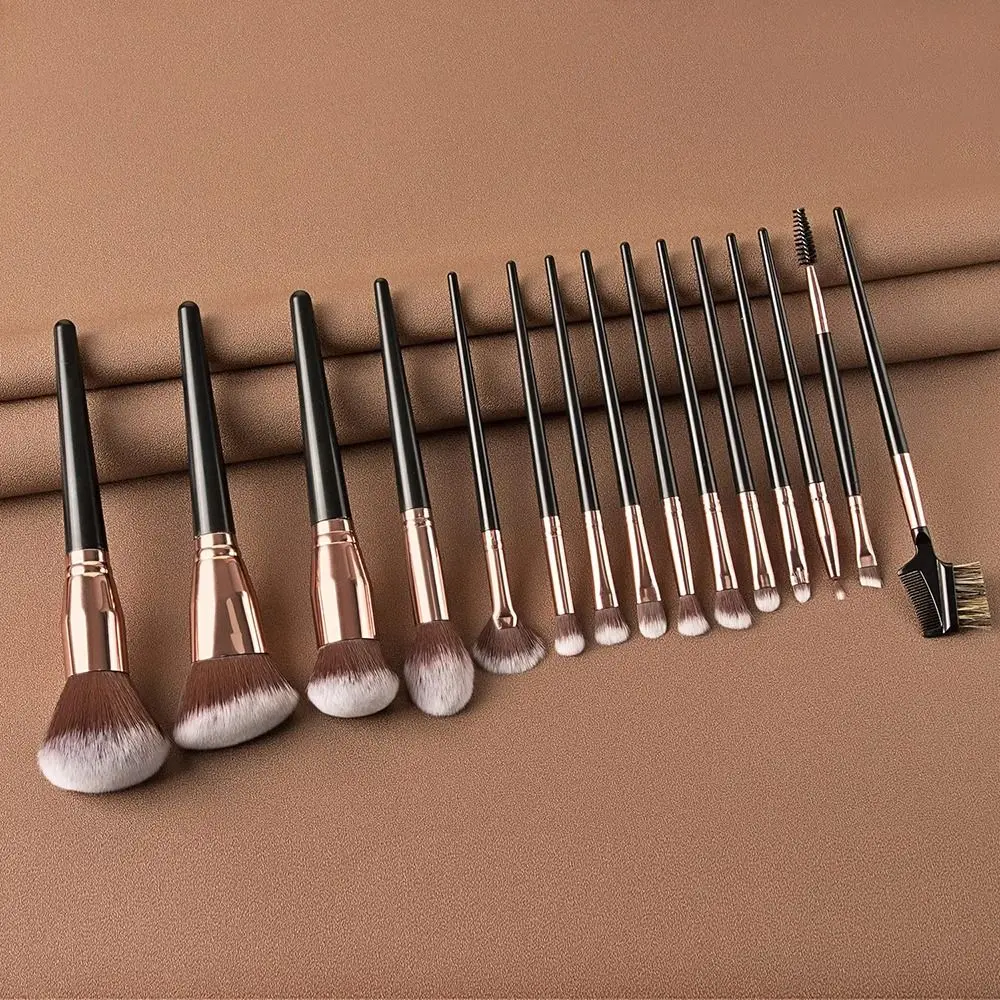 7/15Pcs Concealer Kabuki Makeup Brushes Set Synthetic Hair Soft Powder Blending Brush Highlighter Fluffy Female Beauty Tool