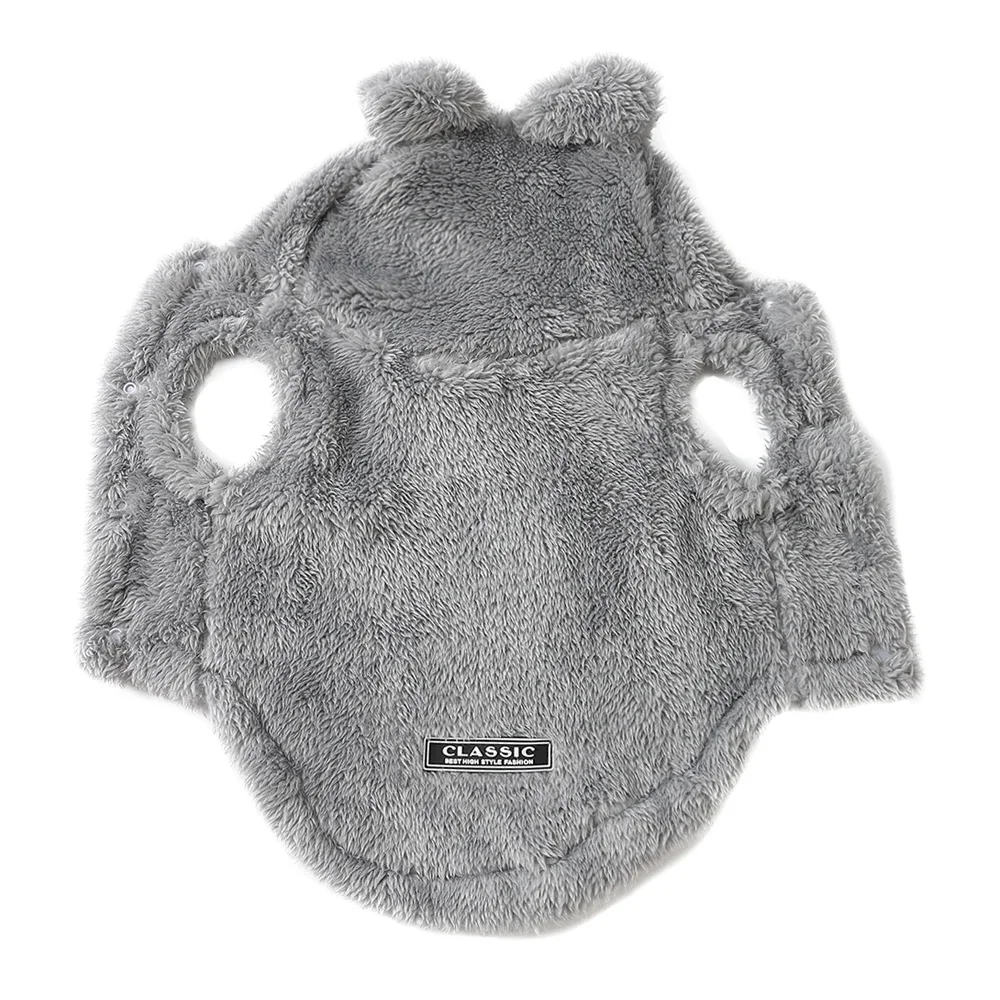 Haustier-Katzen-Mantel, Kapuzenpullover für kleine und mittelgroße Hunde, Winter, warme Fleece-Welpen-Kätzchen-Kleidung, Jacke, gemütliche süße Sphynx-Katzenpullover-Bekleidung – Detail 6