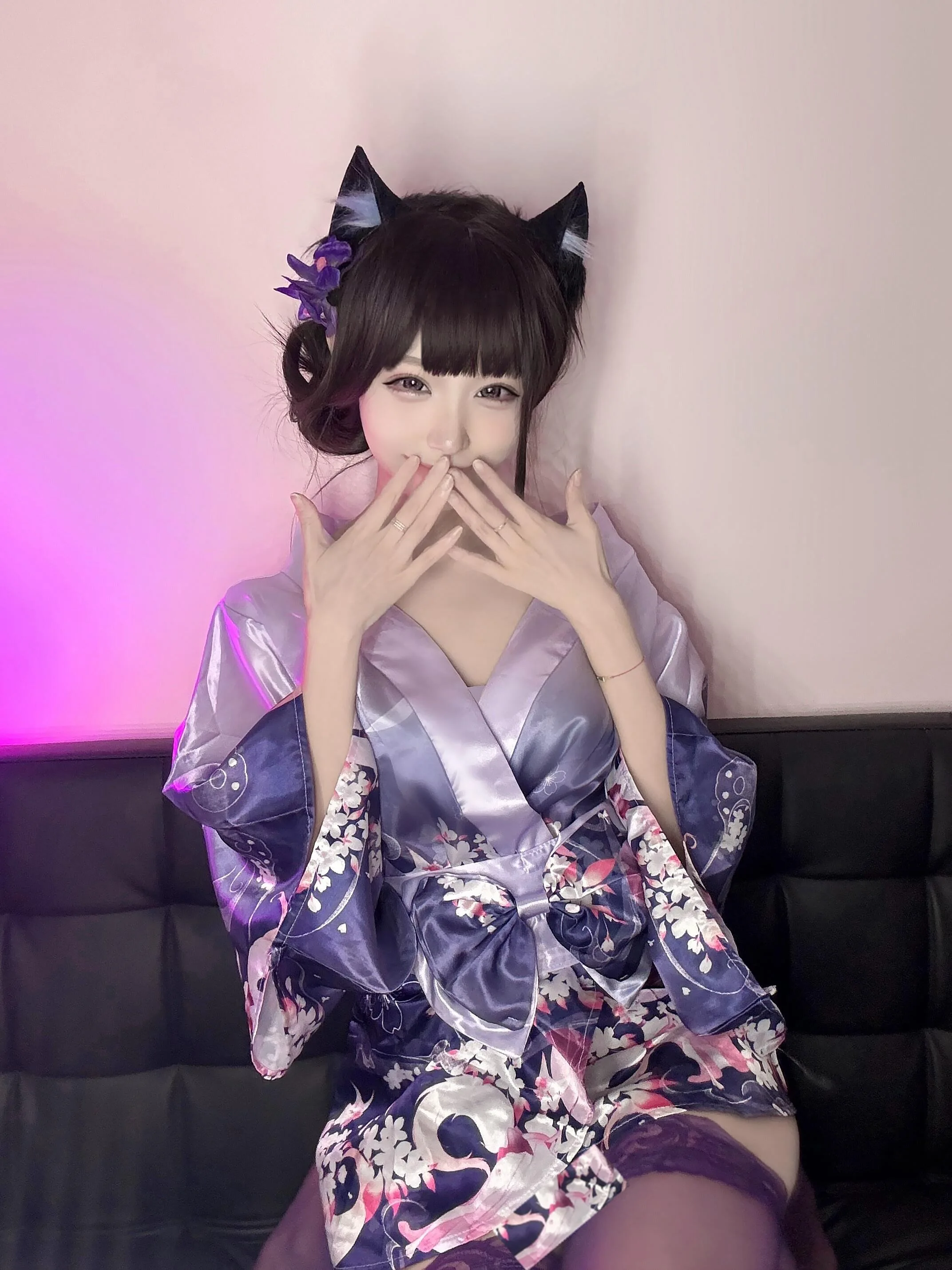 

Токио Девушка Хэллоуин Косплей Глубокий V Сакура Кимоно Сексуальное Pure Desire Комплект домашней одежды Студенческий orm Home Living Костюм Комплект