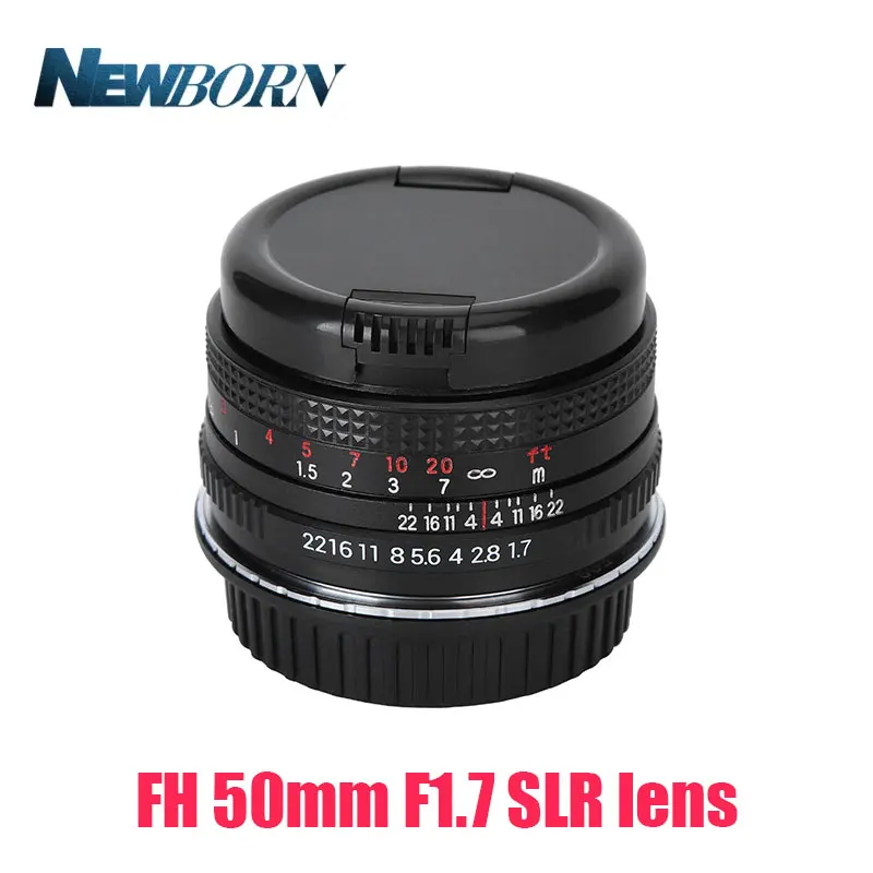 50mm F1.7 Large Aperture Standard Prime Full Frame Portrait Manual Focus Lens for Canon EOS PK M42 SLR camera